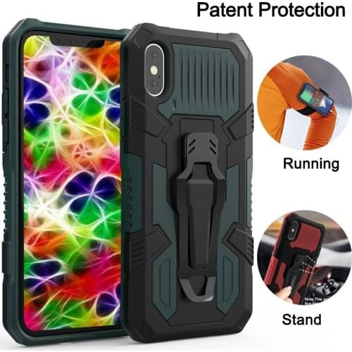 For Xiaomi Redmi 9 9C 9A Case Shockproof Armor Phone Cover Xiaomi Redmi 8A 8 7A Redmi9 Rugged Hybrid Stand Covers With Belt Clip