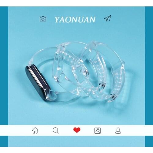 Strap For Xiaomi Mi Band 3 4 5 6 Transparent Silicone Wrist Replacement Soft TPU Strap For Xiaomi Miband 4 xiaomi 4 Band 5 Strap