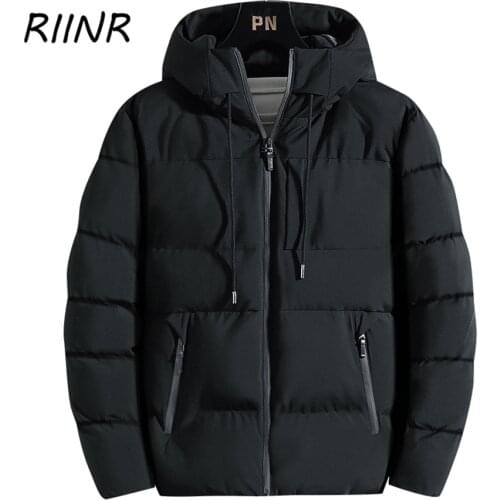 RIINR Men's Parkas With A Hood