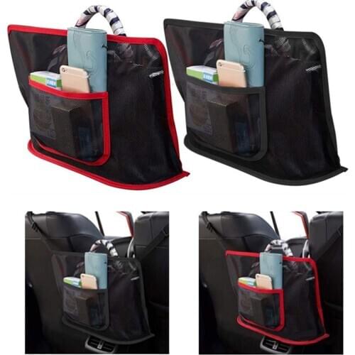 Car Net Pocket Handbag Holder Seat Back Net Bag for Car Driver Storage Netting Pouch Barrier of Backseat Pet Kids Seat Pocket