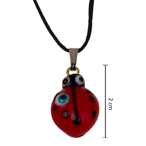 Glass Ladybug Necklace