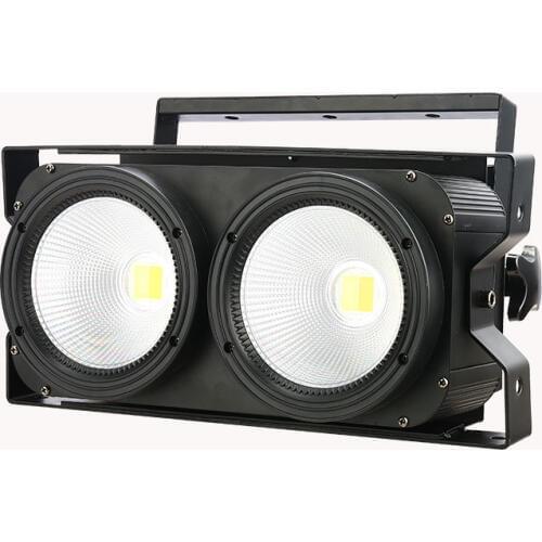 200W LED COB Wash Audience Light 2eye 2x100W Flood Stage Light LED Matrix Blinder Light DMX Stage Uplighting For Show Concert