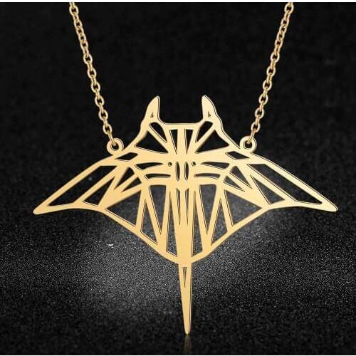 Unique Manta Ray Fish Necklace LaVixMia Italy Design 100% Stainless Steel Necklaces for Women Super Fashion Jewelry Special Gift
