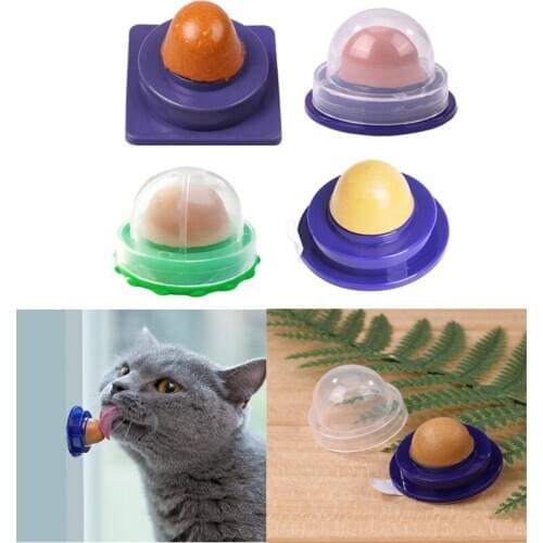 Healthy Cat Catnip Sugar Cats Snacks Licking Candy Nutrition Energy Ball Toys for Cat Kitten Playing Pet Cat Products