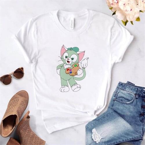 Disney Bear Tshirt Women Short Sleeve Summer Top Casual Cartoon Duffy Tees Harajuku Girl T Shirt Dropship