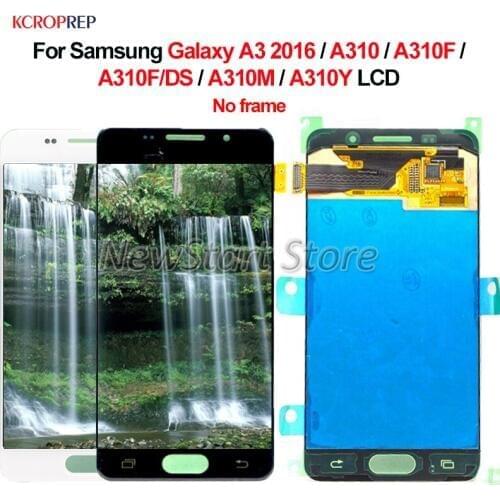 For Samsung Galaxy A3 2016 A310 A310F A310F/DS A310M A310Y LCD Display Touch Screen Digitizer Assembly Replacement Accessory