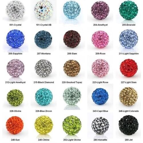 10mm 8mm 6mm 12mm 14mm 50 pcs/lot mixed random Loose round j35653 Beads Bracelet necklace x0534 handmade crystal