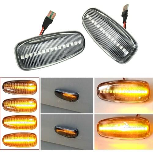 2Pcs LED Dynamic Side Marker Turn Signal Lights Indicator Lamps For Mercedes Vito W638 W210 Vario W670 Vaneo W414 W124 W208 W901