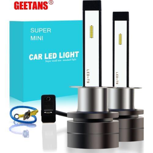 GEETANS 2Pcs H8 H11 LED H1 Bulbs HB4 9006 HB3 9005 H10 880 881 H27 H16 5202 LED Fog Light Bulb Auto Car Headlight 6000k White DJ