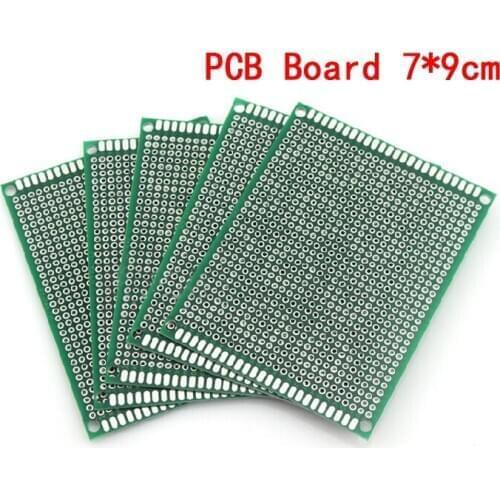5pcs/lot 7x9cm Double Side Prototype PCB Board 7*9cm Universal Printed Circuit Board For Arduino Experimental PCB Copper Plate