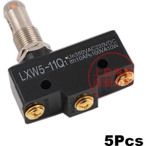 5Pcs YBLXW Series Limit switch Travel Switch Microswitch YBLXW-5/11Q1 YBLXW-5/11Q2 YBLXW-5/11M Momentary