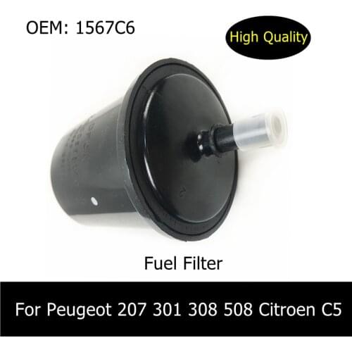 OEM 1567C6 Brand New Original Fuel Filter For Peugeot 207 307 301 2008 308 408 508 3008 Citroen C4L C5 C3XR Free Shipping