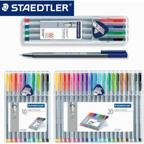 Staedtler 334 SB Triplus Fineliner fiber pen color pen gel pen 0.3mm 10/20 color set