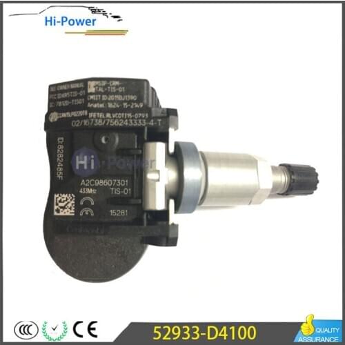 TPM Sensor For 2018-2022 Hyundai ELANTRA I30 I30 FASTBACK KIA OPTIMA NIRO Tire Pressure Monitor SENSOR 52933-D4100 52933-F2000