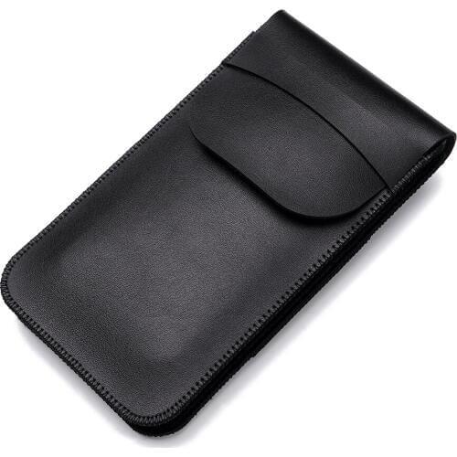 FSSOBOTLUN,For iPhone 8 Plus Case 5.5 inch Phone Bag Double Pocket Waist Belt Pouch Microfiber Leather Case Cover