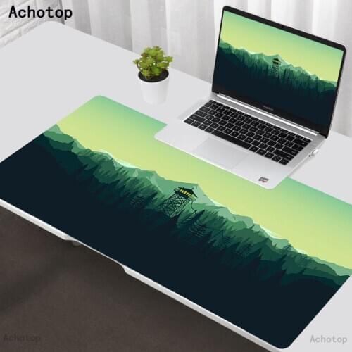 Firewatch mountains forest sky Gaming Mouse Pad apply Large MousePad Gamer Big Mouse Mat Computer Gaming Mouse Keyboard Desk Mat