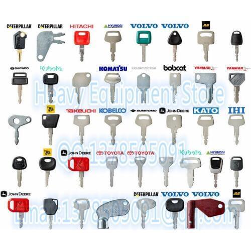 Key For Caterpillar Hitachi Kubota For Volvo JLG Deawoo Doosan Komatsu John Deere IHI For Hyundai Yanmar JCB Bobcat Excavator