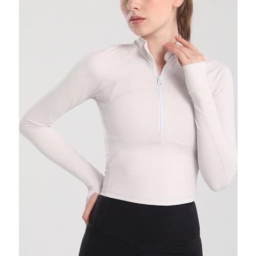 Yoga Crop Top Sportswear Womens Long Sleeve Running Clothes New Spring Summer 2021 Mujer Camisetas