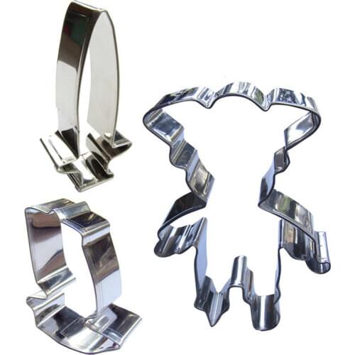 Sword, Mini Sailing,Pirate Captain shaped 3 piece biscuit cutting molds, baking tools, cake decorating soft candy tools