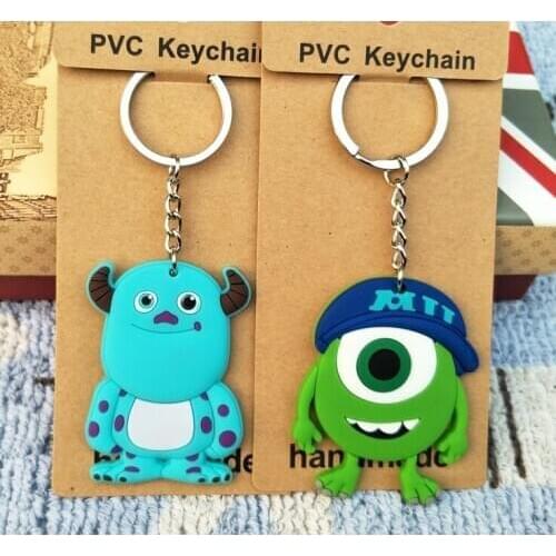 Disney Monsters University Sulley Fashion Anime Toy Figures Keychain Cartoon Keyholder Birthday Unisex Gifts New
