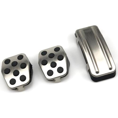 Car Gas Fuel Pedal Set Brake Pedals Rest Foot Pedal Covers for Ford Focus 2 3 4 MK2 MK3 MK4 RS ST Kuga Escape