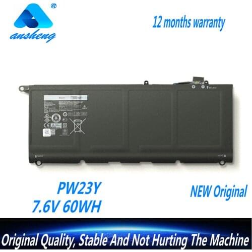 Genuine PW23Y Laptop Battery For Dell XPS 13 9360 Series RNP72 TP1GT 7.6V 60WH