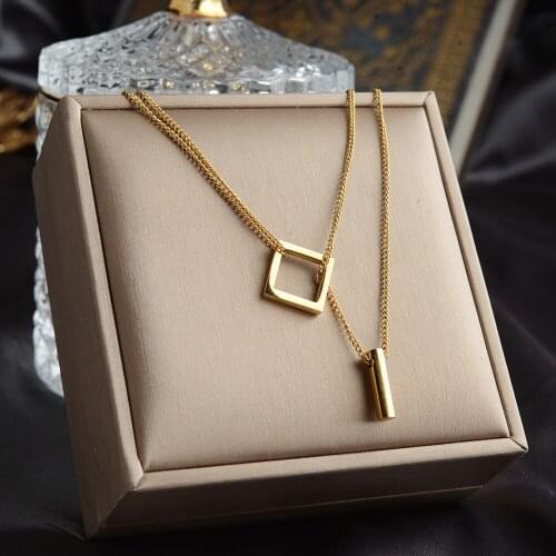 Trendy Adjustable Chain Choker Necklace for Women Stainless Steel Fashion Necklace Gold Color Metal Jewelry Accessories New