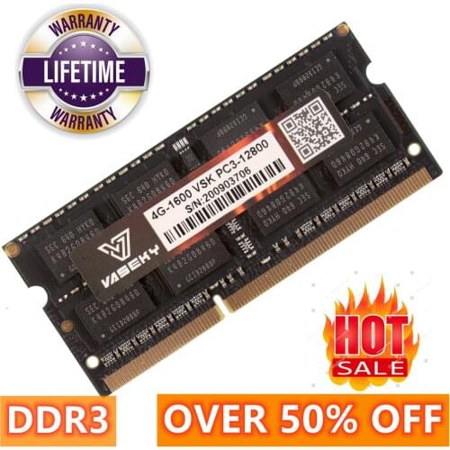 Lifetime DDR3 Laptop Memory 4GB 8GB 1333 1600 1066 MHZ Notebook DDR 3 Sodimm DDR3L 2 4 8 GB 1600mhz 1333mhz Memoria For Laptop