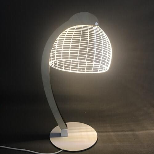 Contracted the Nordic lamp acrylic LED small night light bedroom decorate desk lamp of the head of a bed 3 d light lamp