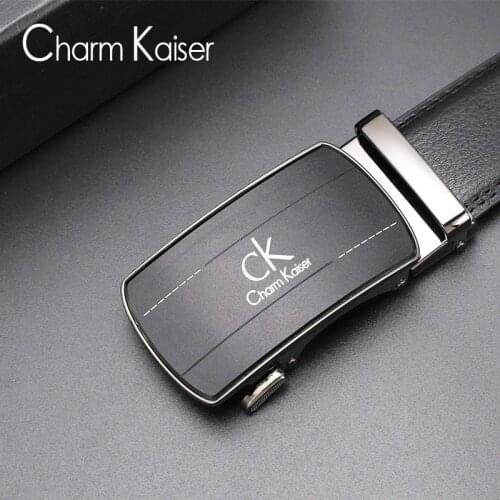 Men of high quality real cow leather belt joker young business casual fashion mens automatic buckle belts