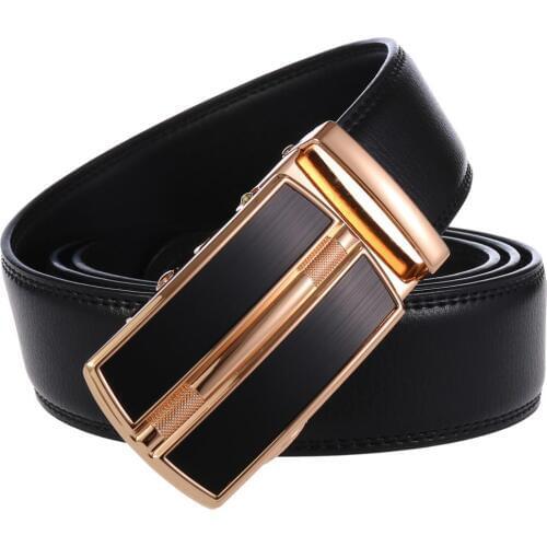2019 Fashion Top Sale Designer Cowskin Belt Men Luxury Strap Automatic Buckle Male Belts Brand Men Genuine Leather Belt
