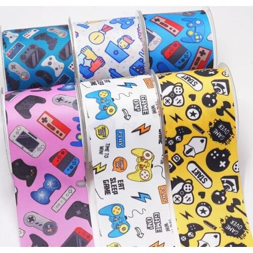 DIY Handmade Materials Printed Grosgrain Ribbon 50 Yard Per Size 53900