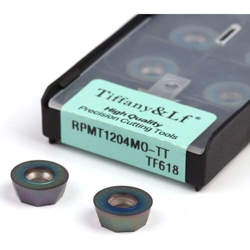RPMT1003MO-TT TF618 RPMT1204MO CNC Lathe Turning Tools Modulation Colorful Carbide Cut Inserts Machining Plated Rod And Steel