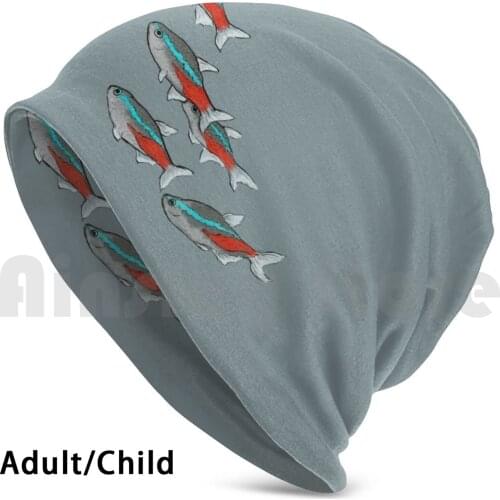 School Of Neon Tetra Fish Hat 3335 Hat Neon Tetras Neon Tetra School Of Fish Fish Fish