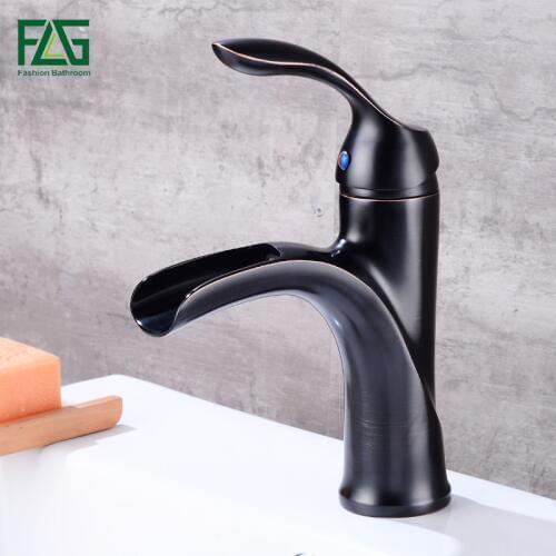 FLG Basin Faucet Bathroom Sink Faucet Deck Mounted Single Handle Modern Mixer Taps Basin Faucets Mixer Water Bathroom Faucet