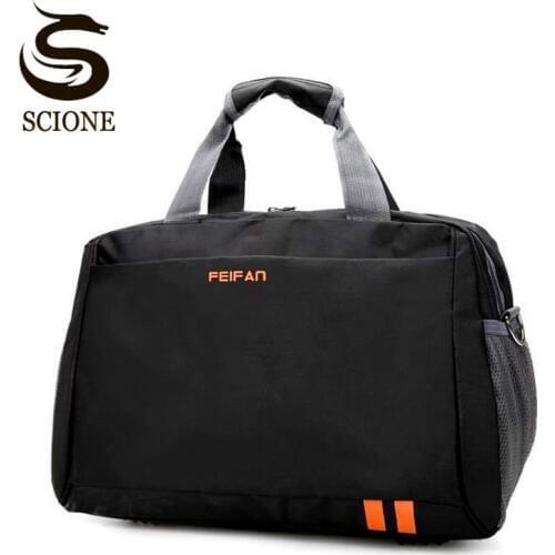 Scione Classic Travel Business Handbag Men Waterproof Cabin Luggage Tote Suitcase Women Large Casual Sport Weekend Shoulder Bag