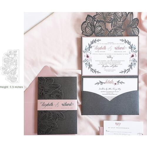 Wedding Invitation Metal Cutting Die Scrapbooking Craft Die Cut for DIY Paper Cards Making Love Home Decorative