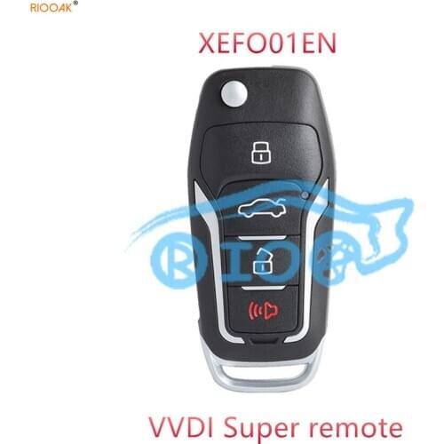 RIOOAK 10pcs Xhorse XEFO01EN Univeral Remote Fob for Ford Style With Supermode Chip for VVDI MINI Key Tool VVDI2 free shipping