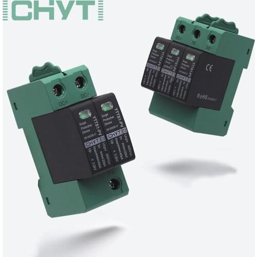 Surge Protective Device SPD DC 2P 600V 1000V 20KA~40KA Surge Protection Surge Arrester House Din Rail Solar Surge Protector