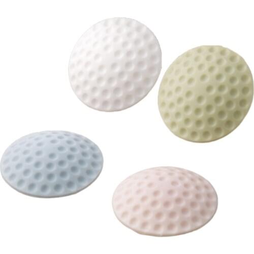 Thickening Wall Mute Door Fenders Rubber Fender Handle Door Lock Protective Pad Protection Wall Stick White