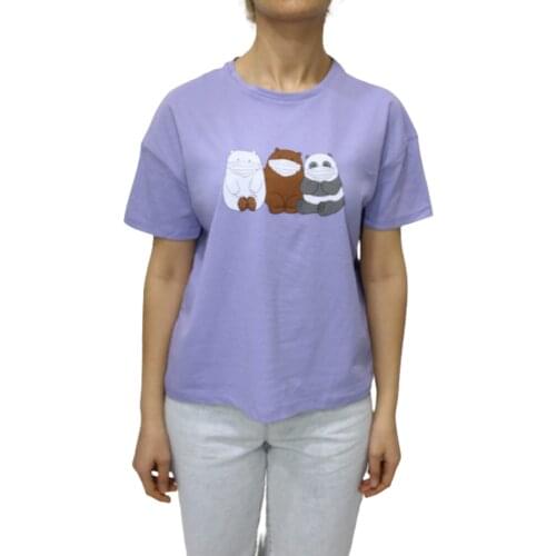 Bike Collar Three Masked T-Short-LILA