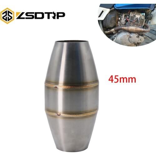 ZSDTRP Motorcycle Exhaust Pipe Muffler Catalyst Expansion Chamber For KTM CRF RMZ DRZ YZF KXF CRF WRF WR YZ Pit Bike Exhaust