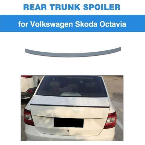 For Volkswagen Skoda Octavia 2014 Rear Trunk Spoiler Boot Wing Lip ABS Grey Primer Unpainted