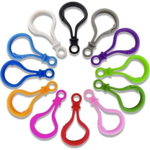 20pcs Mixed Plastic Snap Lobster Clasp Hooks DIY Jewelry Making Findings for Keychain Toys Bags Accessories
