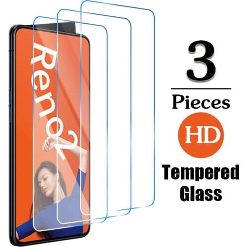 3PCS Tempered Glass For OPPO Reno2 Reno4 Z Phone 9H Hard Glass Screen Protector For OPPO Reno2 Reno4 Reno 2 4 Film Protection HD