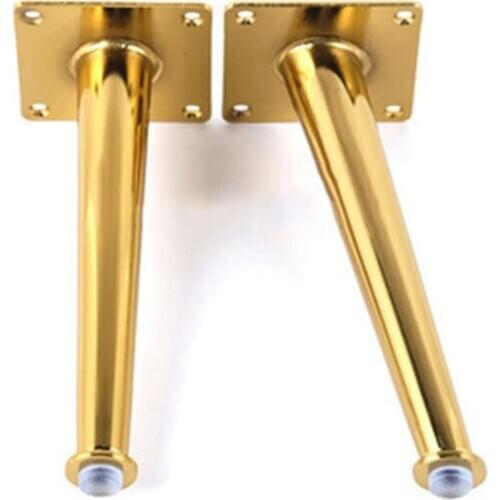 4Pcs Gold Furniture table legs Load 2000 Lbs TV Cabinet Foot Sofa Leg Hardware Cabinet feet 200 x 80mm Tapered Leg