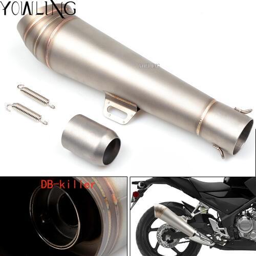 48.8MM Modified motorcycle exhaust pipe stainless steel fried tube exhaust pipe for DUCATI 696 2008-2014 796/795 2010-2014