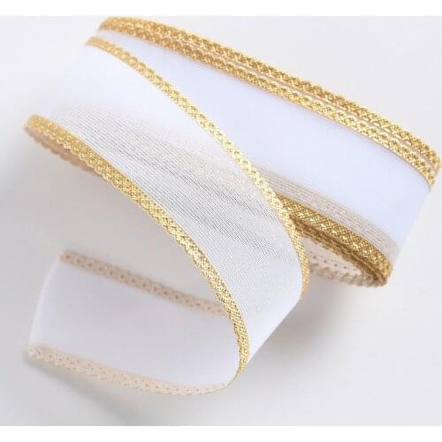 5Yards High Quality Organza Decorative Ribbon Wholesale 25mm Gift Wrapping Decoration Christmas DIY Ribbons 2020 New
