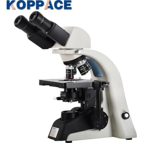 KOPPACE 40-1600X Binocular Biological Microscope Infinite Flat Field Achromatic Objective Abbe Condenser Compound Lab Microscope