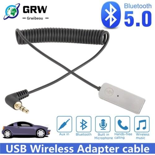 Bluetooth Adapter USB Dongles Cable For Car 3.5mm AUX Bluetooth V5.0 4.2 4.0 Bluetooth Receiver Speaker Audio Transmitter